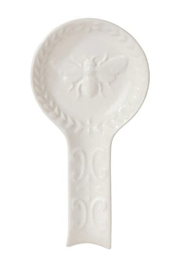 Davis & Waddell Wildflower & Hive Spoon Rest White 24.5x12.3x3.3cm Bakeware Accessories The Cooks Kitchen 