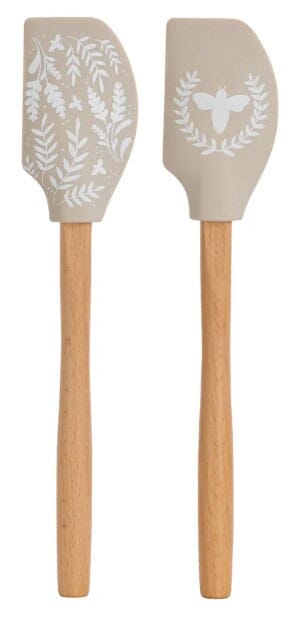 Davis & Waddell Wildflower & Hive Beechwood Spatula Natural Spatulas The Cooks Kitchen 