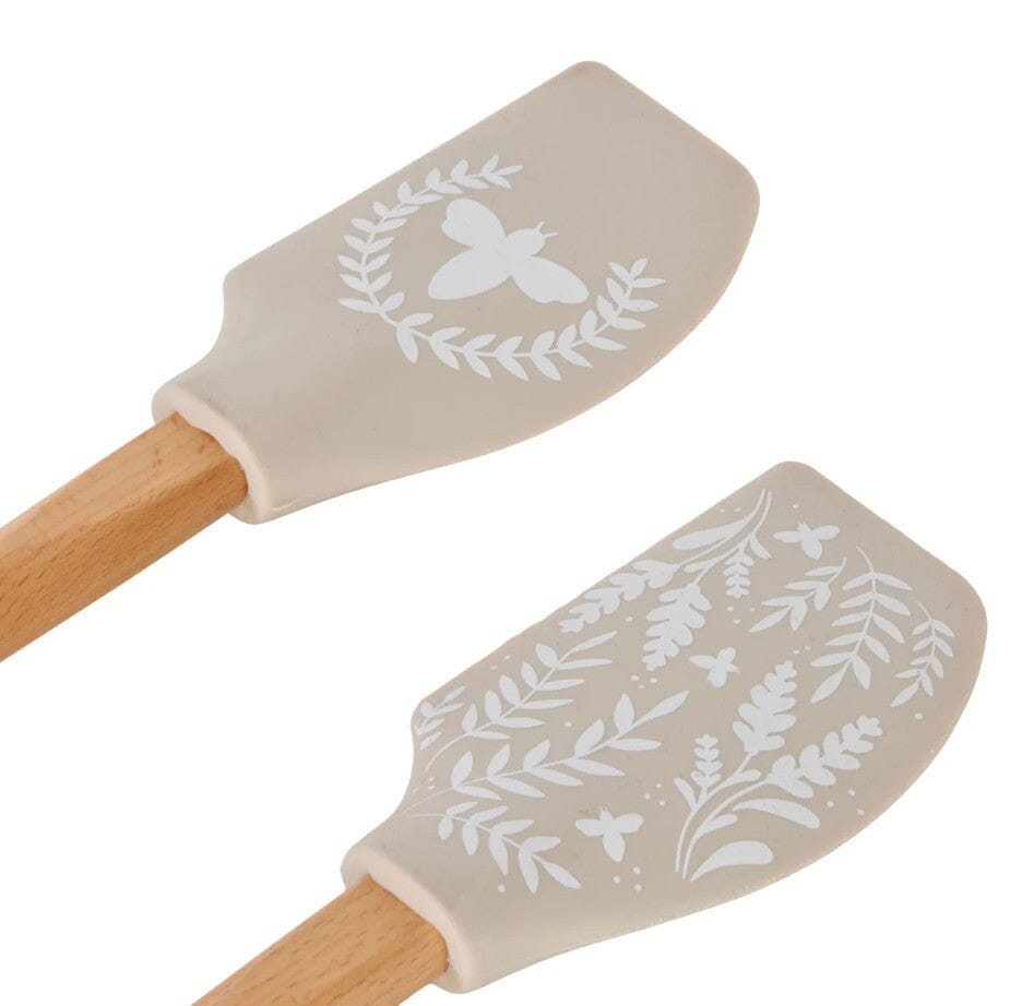 Davis & Waddell Wildflower & Hive Beechwood Spatula Natural Spatulas The Cooks Kitchen 