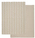 Davis & Waddell Heritage Check Cotton Tea Towels 2pc Set - Beige Tea Towels The Cooks Kitchen 
