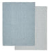 Davis & Waddell Heritage Stripe Cotton Tea Towel 2pc Set Blue Tea Towels The Cooks Kitchen 