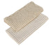 Davis & Waddell Heritage Stripe Cotton Tea Towel 2pc Set Beige