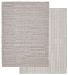 Davis & Waddell Heritage Stripe Cotton Tea Towel 2pc Set Grey