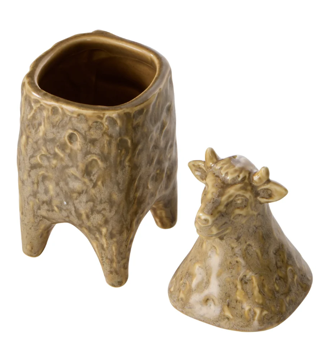Amalfi Ari Cow Jar Green Reactive