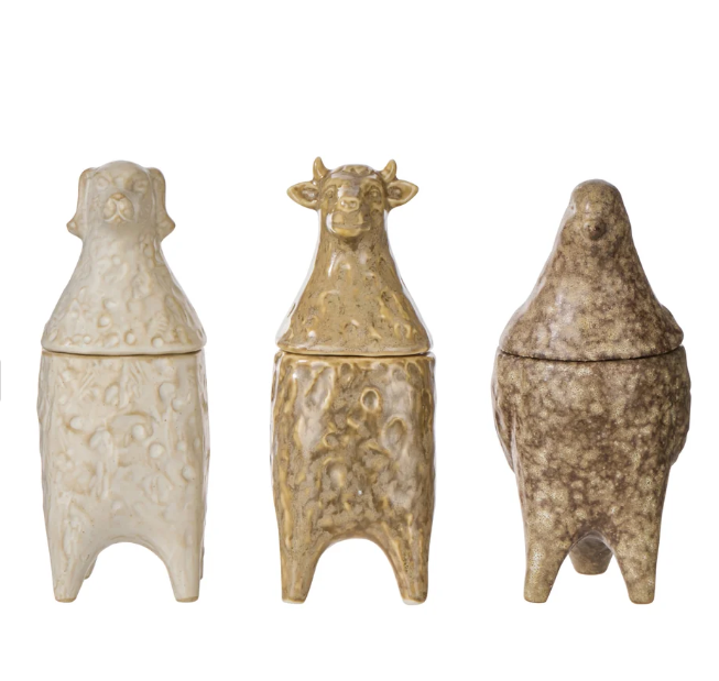 Amalfi Ari Cow Jar Green Reactive