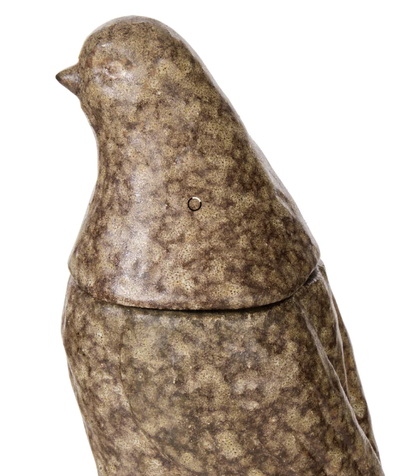Amalfi Ari Bird Jar Brown Reactive