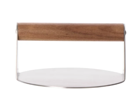 Davis & Waddell Ryder Burger Smasher Chrome And Acacia