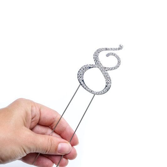 Bakegroup Large Diamante (7cm) - Number 8 Number Toppers The Cooks Kitchen Mandurah 