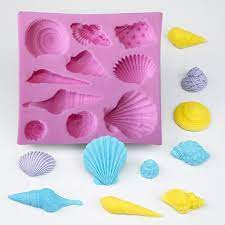 Sugar Crafty Silcone Mold - Sea Shells Silicone Moulds The Cooks Kitchen 