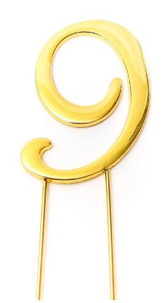 Sugar Crafty Gold Cake Topper (7cm) #9