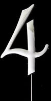 Sugar Crafty - Silver Cake Topper Number 4