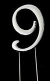 Sugar Crafty - Silver Cake Topper Number 9