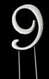 Sugar Crafty - Silver Cake Topper Number 9
