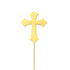 Gold Plated Cake Topper - Cross Acrylic Cake Toppers The Cooks Kitchen Mandurah 