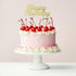 Cake & Candle Gold Topper - Happy Birthday