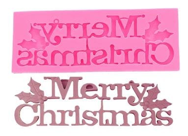 Sugar Craft Silicone Mould - Merry Christmas Silicone Moulds The Cooks Kitchen 