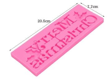 Sugar Craft Silicone Mould - Merry Christmas Silicone Moulds The Cooks Kitchen 