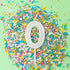 Cake & Candle - Mini Glitter Candle White - Number 0