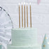 Bake Group 12cm Tall Cake Candles Gold (pack Of 12) Candles The Cooks Kitchen Mandurah 