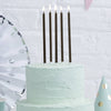 Cake & Candle 12cm Tall Cake Candles - Black