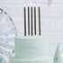 Cake & Candle 12cm Tall Cake Candles - Black Candles The Cooks Kitchen Mandurah 