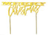Suagr Craft Gold Plated Cake Topper - Merry Christmas