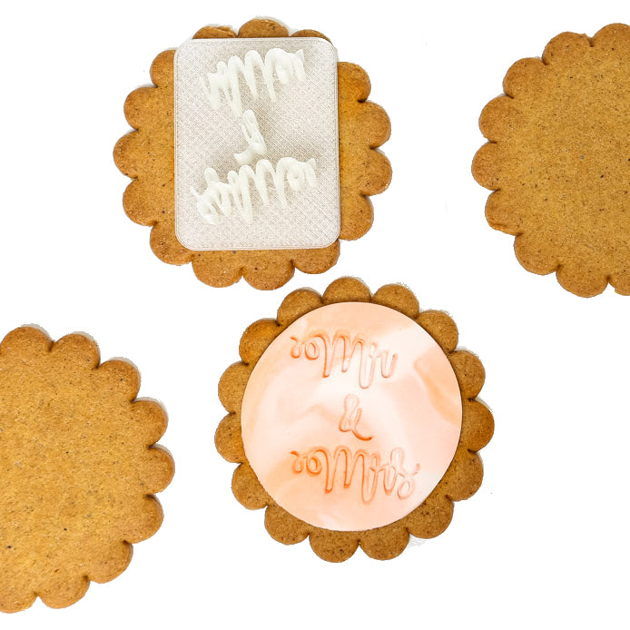 Sugar Crafty Mr & Mrs Fondant Embosser