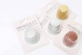 Papyrus & Co - 50 Foil Patty Pans - White 35mm Boards & Boxes & Packaging The Cooks Kitchen 
