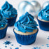 Papyrus & Co Medium Navy Foil Baking Cups (50 Pack) - 44mm Base