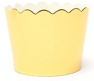 Papyrus & Co Foil Card Baking Cups - Gold