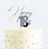 Cake & Candle Topper - Happy 18th Silver Acrylic Cake Toppers The Cooks Kitchen 