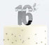 Cake & Candle Metal Cake Topper - 16th (silver)