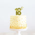 Gold Metal Topper - 18th Acrylic Cake Toppers The Cooks Kitchen Mandurah 