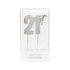 Cake & Candle Topper - 21st Silver
