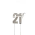 Cake & Candle Topper - 21st Silver Cake Toppers The Cooks Kitchen Mandurah 