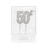 Cake & Candle Topper - 50th Silver Acrylic Cake Toppers The Cooks Kitchen Mandurah 