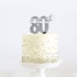Cake & Candle - Silver Metal Cake Topper - 80th Acrylic Cake Toppers The Cooks Kitchen Mandurah 