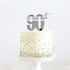 Cake & Candle - Silver Metal Cake Topper - 90th Acrylic Cake Toppers The Cooks Kitchen Mandurah 