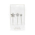 Cake & Candle - Silver Metal Cake Topper - Stars