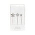 Cake & Candle - Silver Metal Cake Topper - Stars