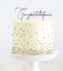 Cake & Candle Congratulations Cake Topper Silver Cake Toppers The Cooks Kitchen 