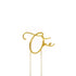 Gold Metal Cake Topper - One