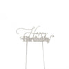 Silver Metal Cake Topper - Happy Birthday 1