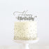 Silver Metal Cake Topper - Happy Birthday 1 Cake Toppers The Cooks Kitchen Mandurah 