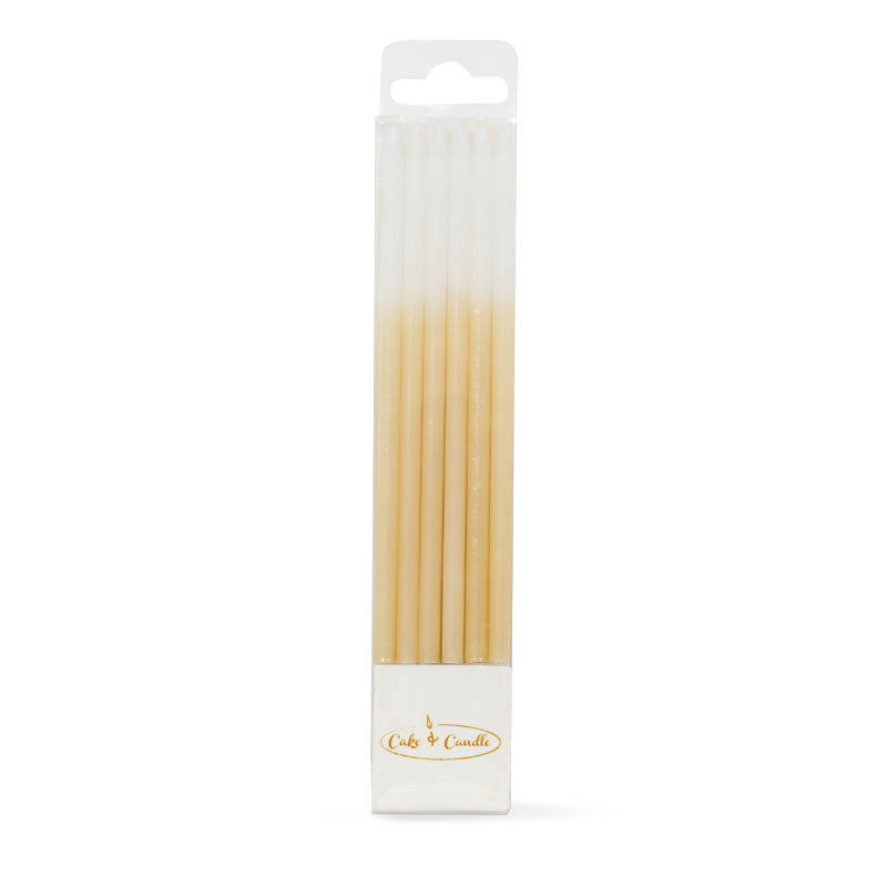 Cake & Candle Ombre Candles - Gold