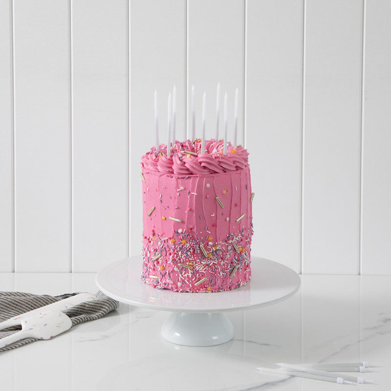 Cake & Candle - Ombre Candles - Silver