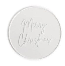 Sugar Crafty Cookie Debosser Stamp - Merry Christmas Embossers The Cooks Kitchen 