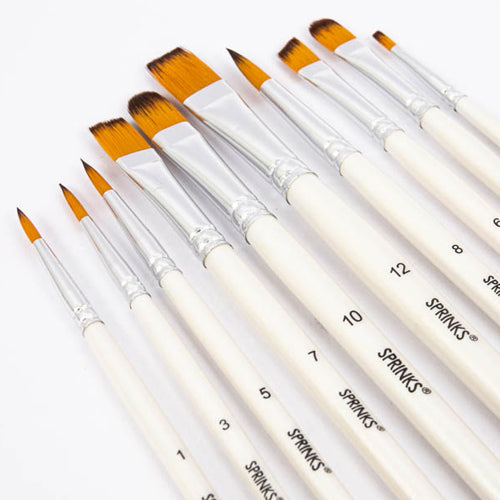 Sprinks Sugarcraft Brush Set - 10 Pieces