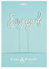 Cake & Candle Silver Plated Cake Topper - Engaged Acrylic Cake Toppers The Cooks Kitchen 