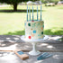 Cake & Candle - 12cm Hand Dipped Candles - Blue